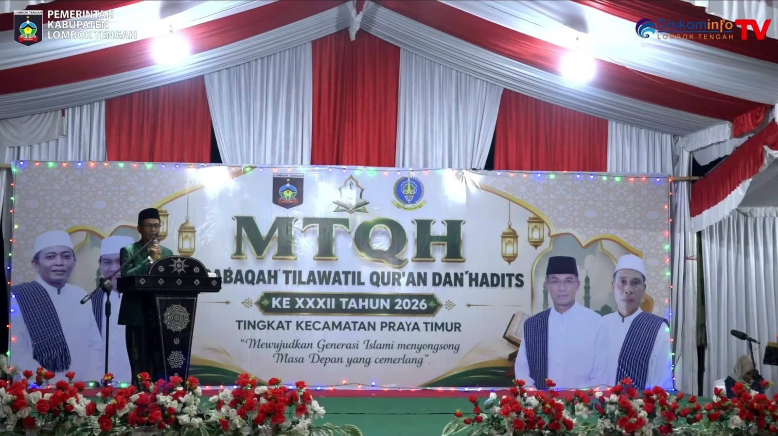 Bupati Lombok Tengah Buka MTQH XXXII Tingkat Kecamatan Praya Timur