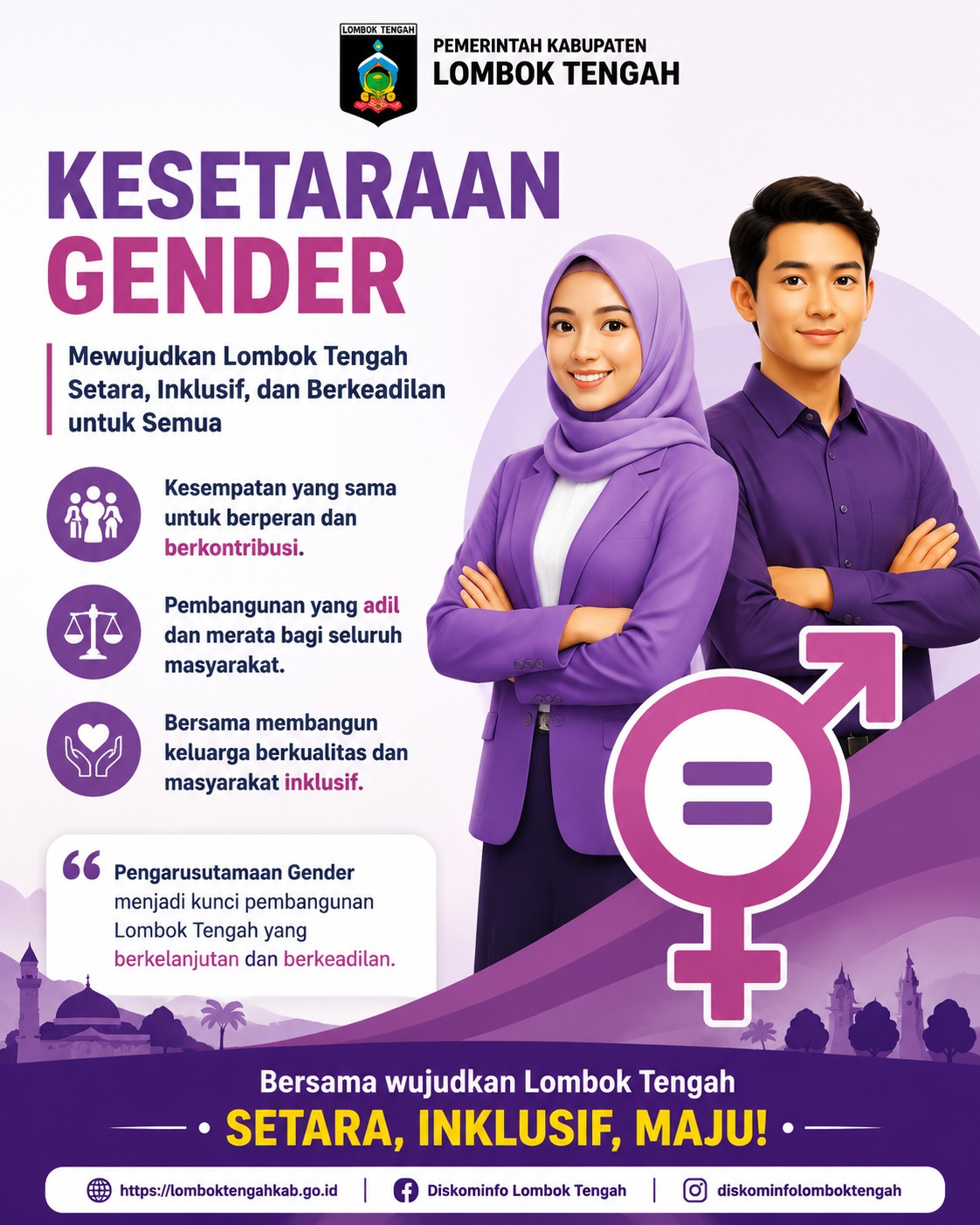 Pembangunan Lombok Tengah Dorong Kesetaraan Gender untuk Perluas Manfaat bagi Masyarakat