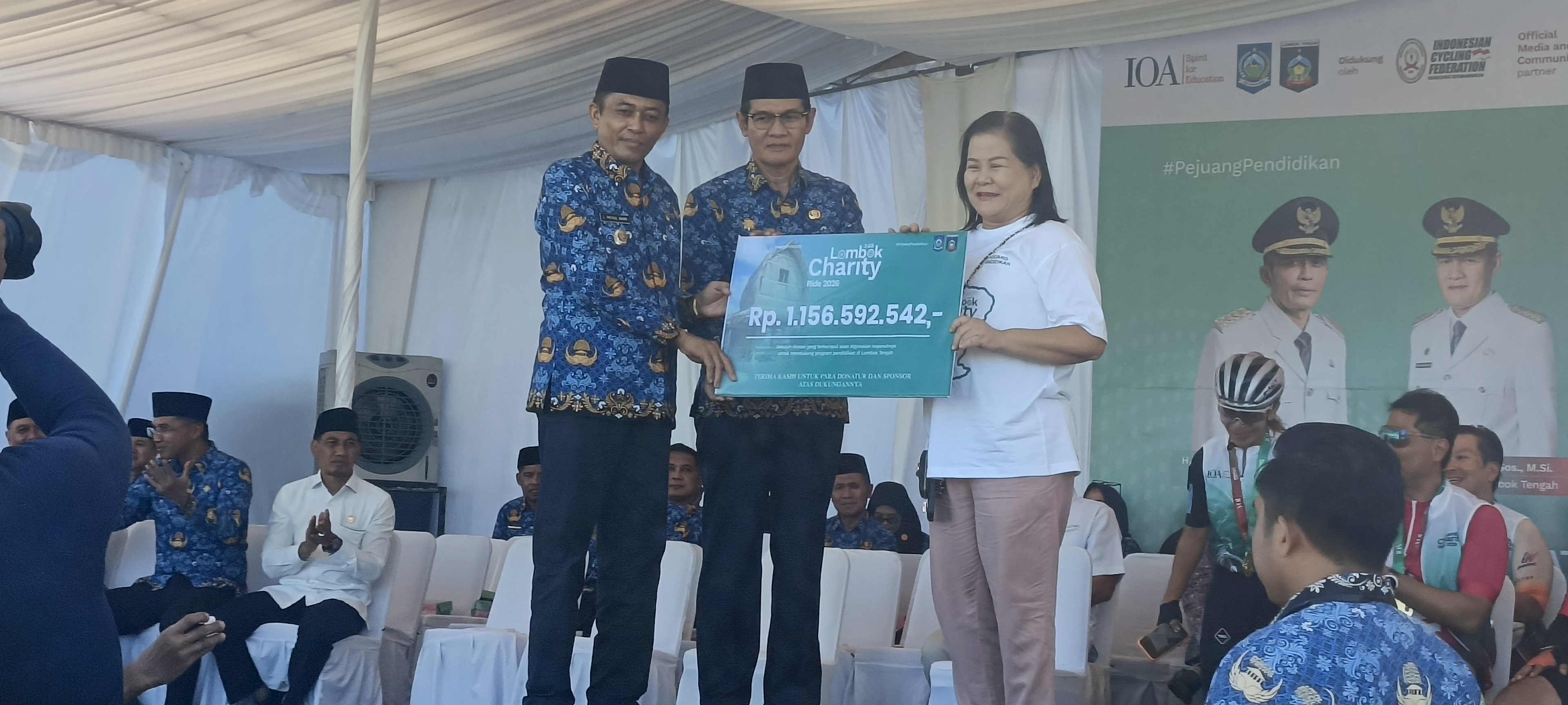 Bupati Pathul: Donasi Lombok Charity Ride Dukung Pendidikan Lombok Tengah