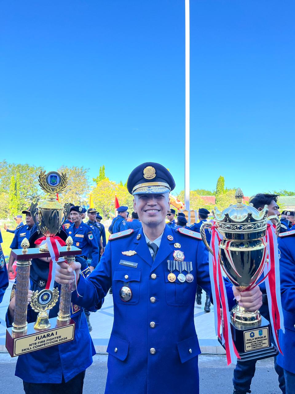 Dua Tahun Berturut-turut, Damkartan Lombok Tengah Raih Juara I NTB Skill Competition