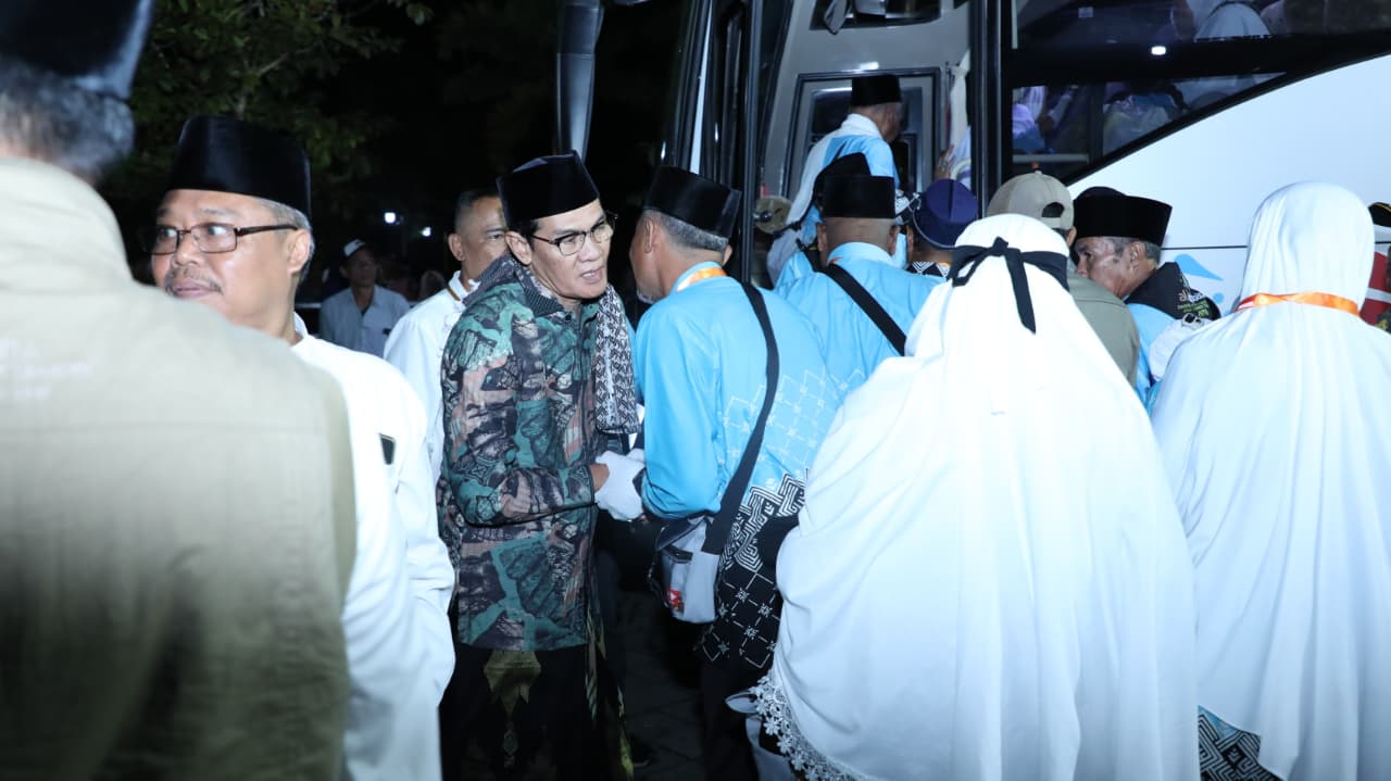 Pelepasan Jamaah Haji Kloter 7 NTB dari Lombok Tengah