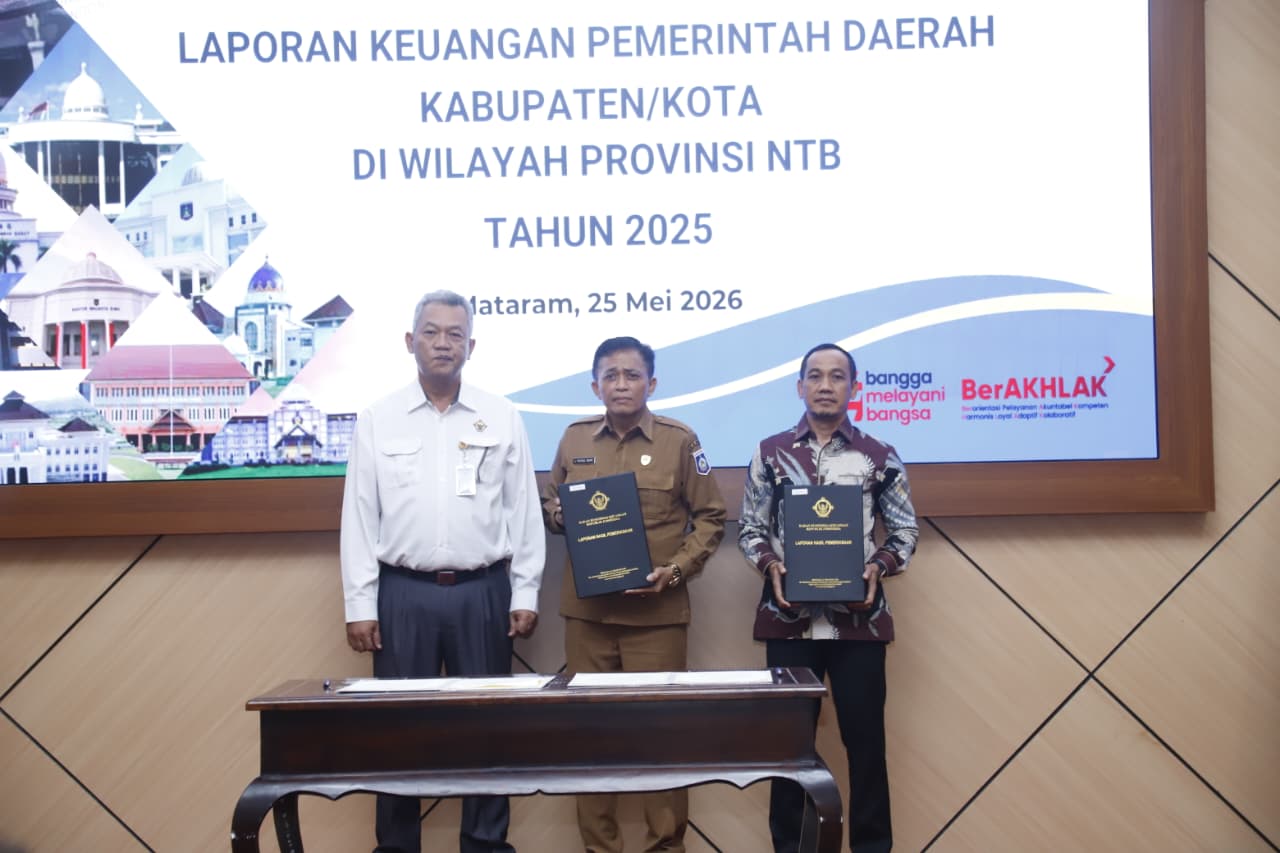 Pemkab Lombok Tengah Raih Opini WTP Ke-14 Secara Berturut-turut