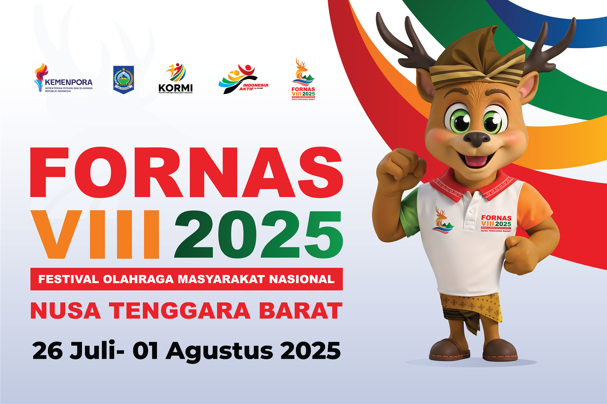 18 CABANG OLAHRAGA FORNAS VIII SIAP DIGELAR DI LOMBOK TENGAH, TAMPILKAN KEARIFAN LOKAL DAN SEMANGAT SPORTIVITAS