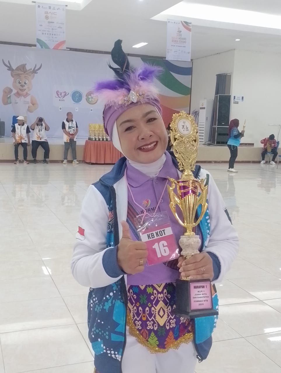 Atlet KLPI Lombok Tengah Raih Juara Harapan I di FORNAS VIII 2025