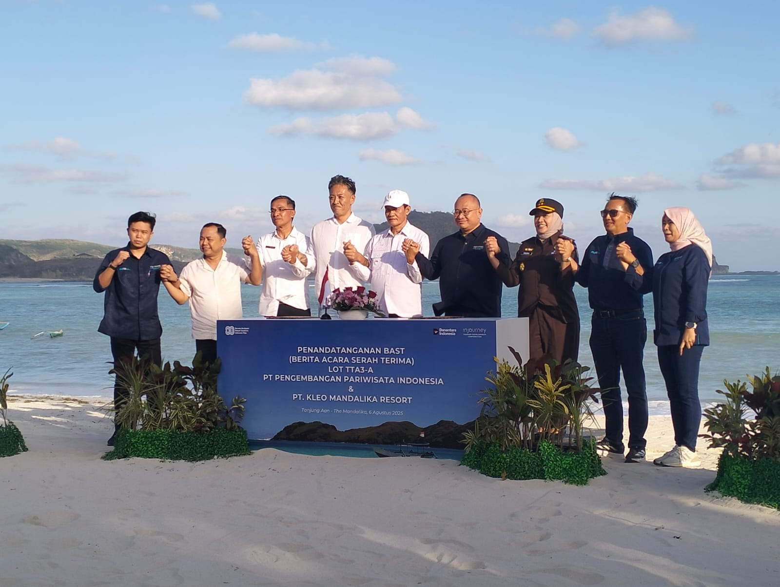 Wakil Bupati Lombok Tengah Hadiri Penandatanganan BAST LOT TT3-A di Kawasan The Mandalika