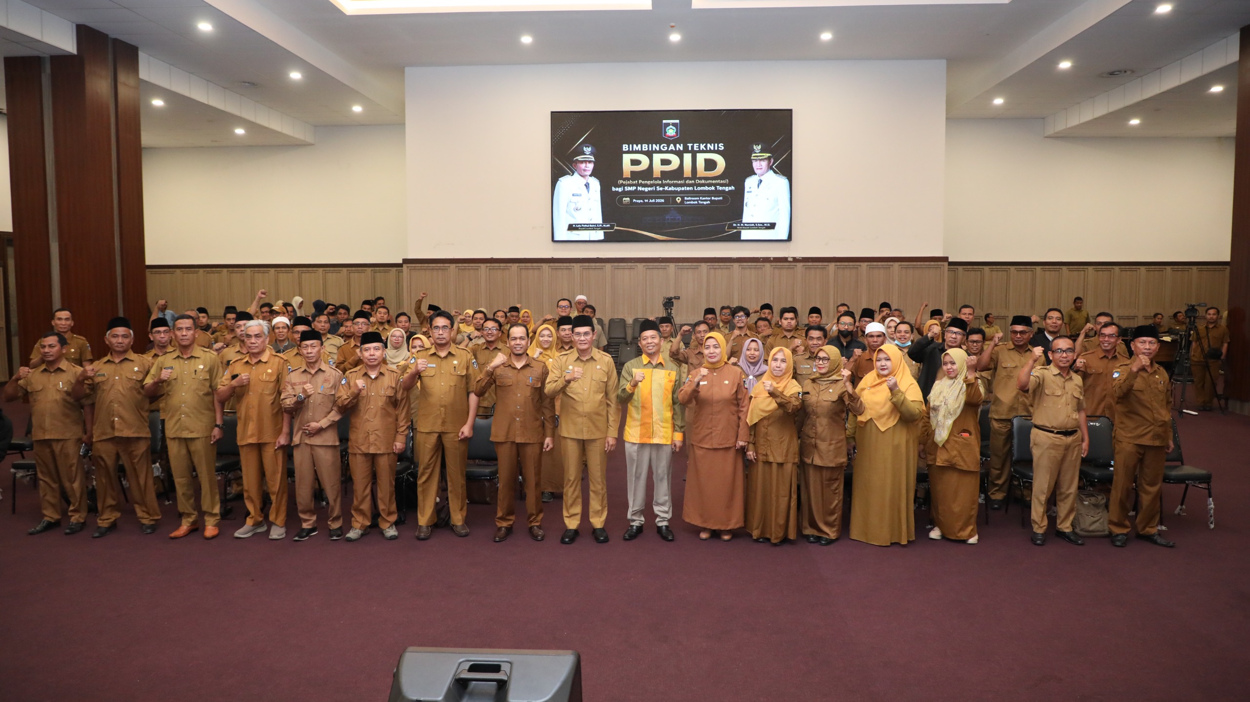 Wabup Lombok Tengah Dorong Penguatan PPID di 88 SMP Negeri