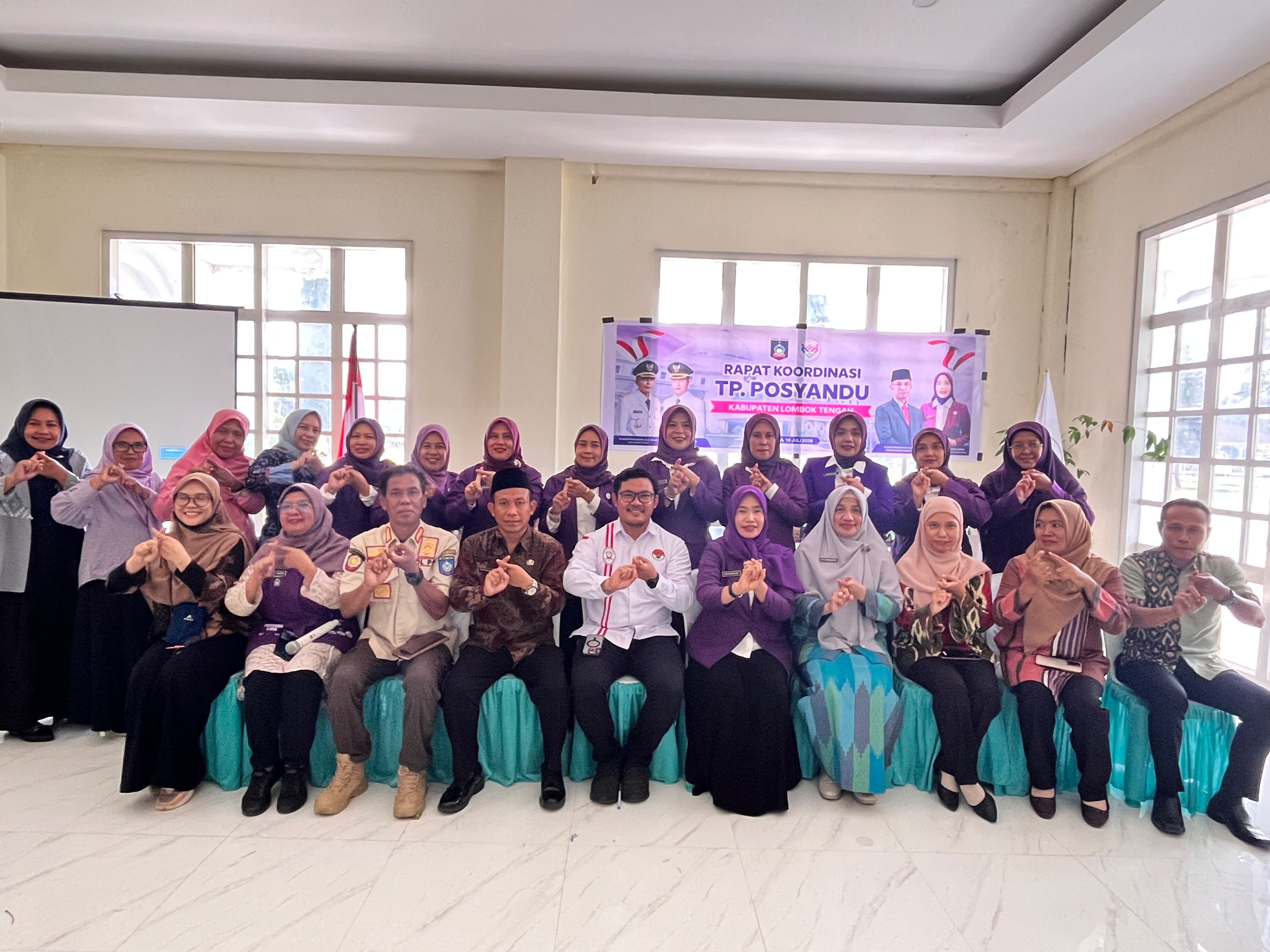 Rakor Tim Pembina Posyandu Perkuat Transformasi  Pelayanan 6 SPM secara terpadu bagi Masyarakat Lombok Tengah